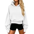 thumbnail image 5 of Hilenly Womens Cropped Hoodie Long Sleeve Oversized Y2k Hoodies Sweatshirt for Women, 5 of 6