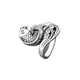thumbnail image 1 of Bucle de tejer antiguo estereoscópico Vintage anillo de apertura ajustable guía de punto suministros de costura mujeres usando accesorios Ropa, zapatos y accesorios Miscelánea NJ646 plata oscura Jumpingount AP010733-01B, 1 of 6