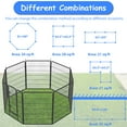 thumbnail image 4 of IVV Dog Playpen Outdoor/Indoor 8 Panels 40" Height Dog Pens Heavy Duty Anti-Rust Material Pet Fence with Door for Large/Medium/Small, 4 of 9