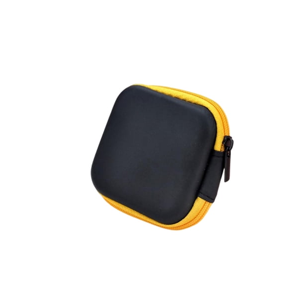 Cateissary Contenedor para auriculares Bolsa de almacenamiento universal para ahorrar espacio Duro a prueba de arañazos Paquete de transporte Cables Almacenamiento y organización del hogar Amarillo Cateissary HA078046-04