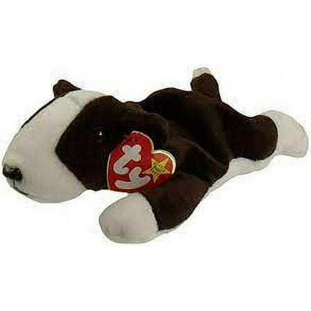 Ty Beanie Baby - BRUNO the Terrier Dog (8" Plush) (BONUS ONE RANDOM TY ERASER)