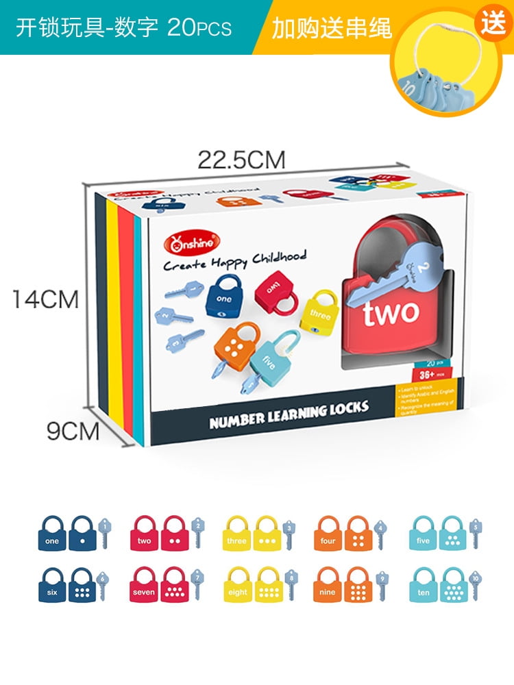 Toys Building & Construction Toys with 26 Locks IQ Toys ABC Learning