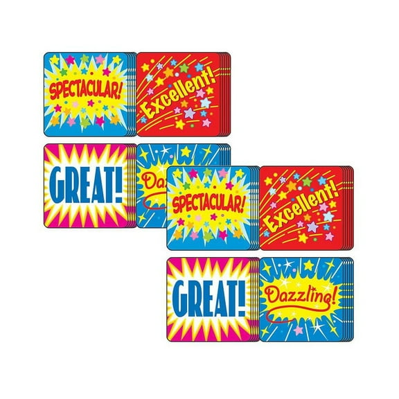 Carson Dellosa Education Positive Words Motivational Stickers, 120 Per Pack, 12 Packs