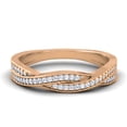 thumbnail image 2 of 0.25 Carat (ctw) 10K Gold Round Diamond Anniversary Wedding Band Swirl Matching Ring 1/4 CT, 2 of 4