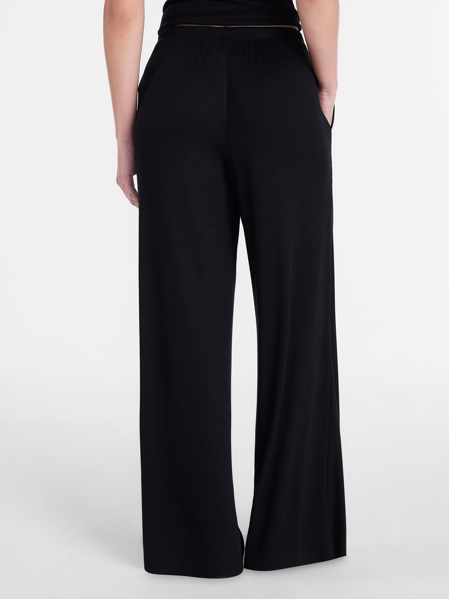 Joyspun Women’s Modal Blend Ribbed Sleep Pants, 29'' Inseam, Sizes XS-3X