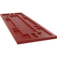 thumbnail image 6 of Ekena Millwork 12"W x 45"H True Fit PVC Hastings Fixed Mount Shutters, Fire Red (Per Pair - Hardware Not Included), 6 of 9