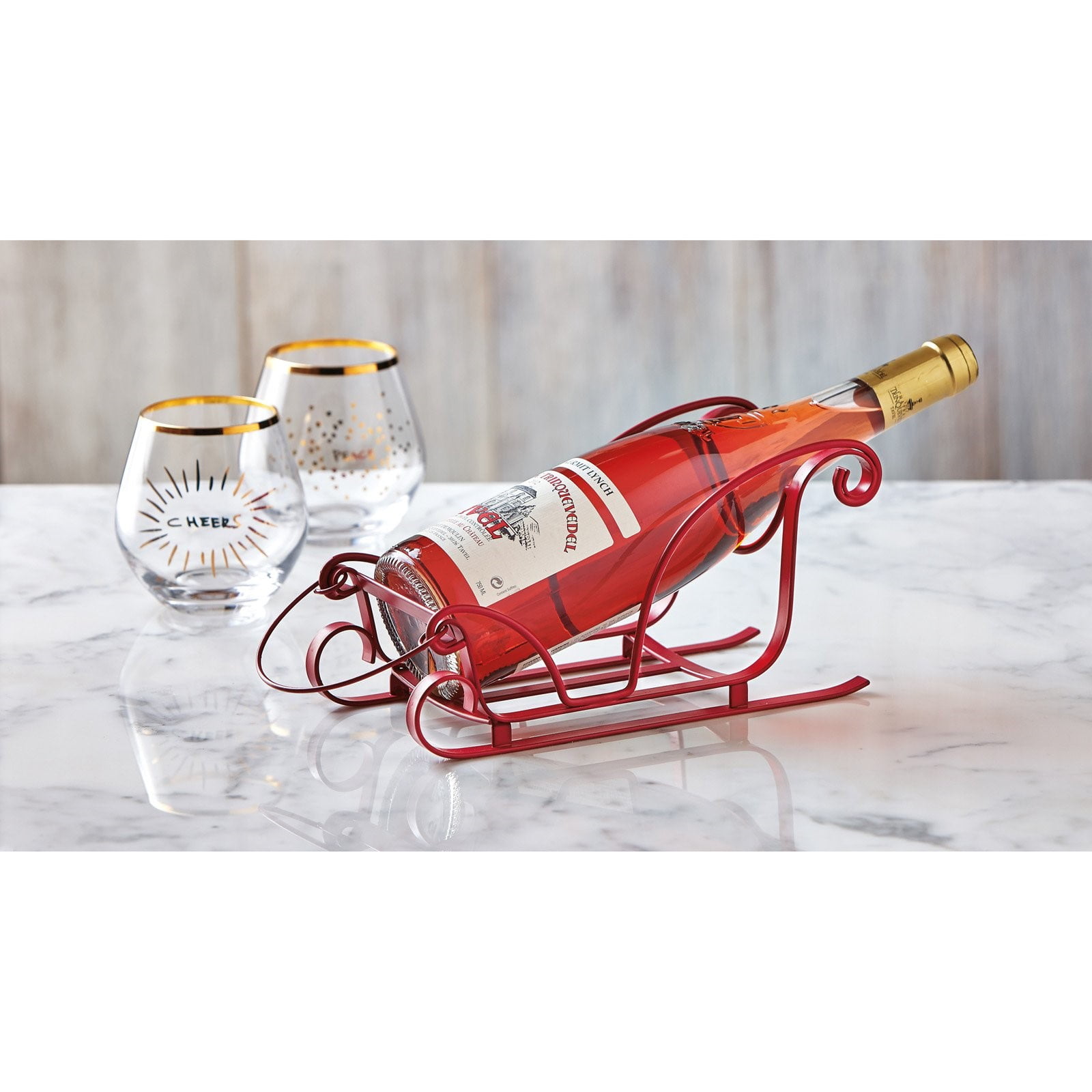 Sleigh Wine Bottle Holder by Tag