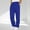 Blue, variant on Big & Tall 5XL Relaxed Fit Quick-Drying Polyester Pants | Drawstring Waist, Blue Casual Lounge Pants for Daily Wear
