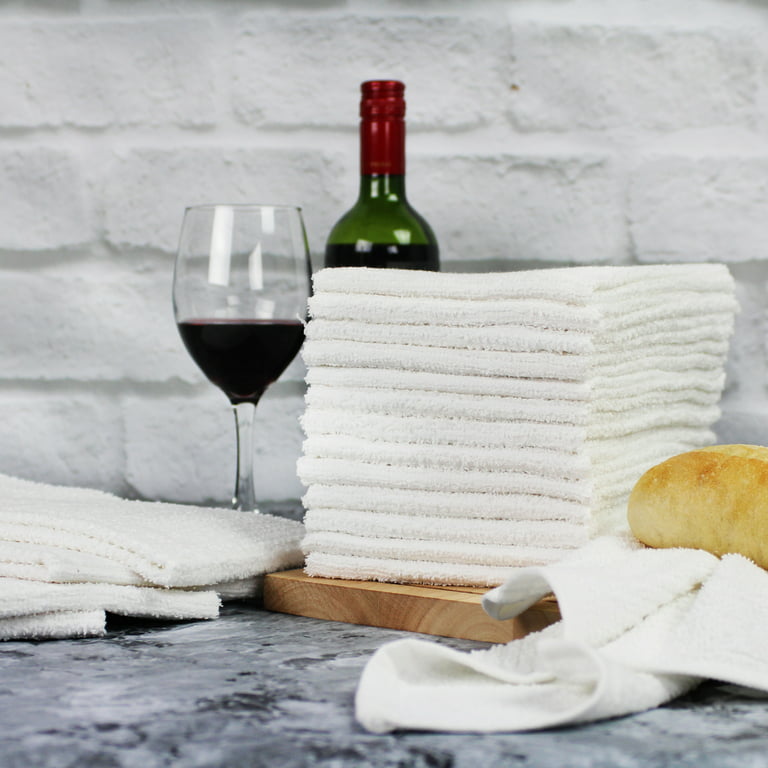  Sur La Table White Ribbed Kitchen Towels, Set of 2 : Home &  Kitchen