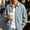 Blue, variant on 2026 Men's Lapel Collar Waffle Textured Bomber Jacket, Zip Sleeve Utility Pocket Elastic Rib Cuff Hem Loose Fit Full Zip Casual Outerwear