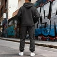 thumbnail image 6 of Hearthz Mens Sweatsuits 2 Piece Set Zip Up Fleece Hoodie Jogger Sweatpants Set Winter Mens Sweatsuits, 6 of 10
