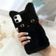 thumbnail image 3 of Plush Lovely Cat Thone Thone Cover Chic Teléfono Funda protectora compatible para iPhone 11, 3 of 5