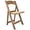 Chestnut with Tan Seat, variant on White WoodGrainâ„¢ Resin Steel Skeletonâ„¢ Folding Chair with White Seat by Chivari