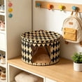 thumbnail image 5 of Round Hat Boxes with Lidssoft Large Hat Storage Box with Handle Transparent Window and Zip, Foldable Travel Hats Boxes Storage for Storing Clothes, Toys, 5 of 6