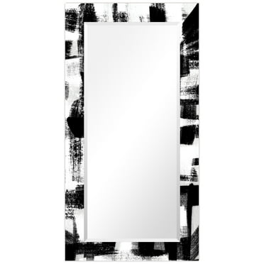Empire Art Direct Jam Session Rectangular Beveled Mirror on Free Floating Printed Tempered Art Glass - Clear - 54" x 28"