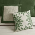 thumbnail image 4 of 7 PC Pieced Faux Suede Comforter Set Green King, 4 of 13