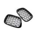 thumbnail image 1 of Parrilla delantera de 2 piezas DYNWAVEMX Premium Alto rendimiento Semi galvanoplastia tipo riñón, 1 of 8