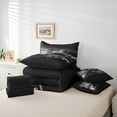 thumbnail image 6 of Manfei Speed Racing Car Twin Bedding Sets 7pcs for Teen Boys Men, Black Sports Car Bedding Comforter Set, Race Car Game Sheet Sets, Breathable Home Decor, 6 of 8