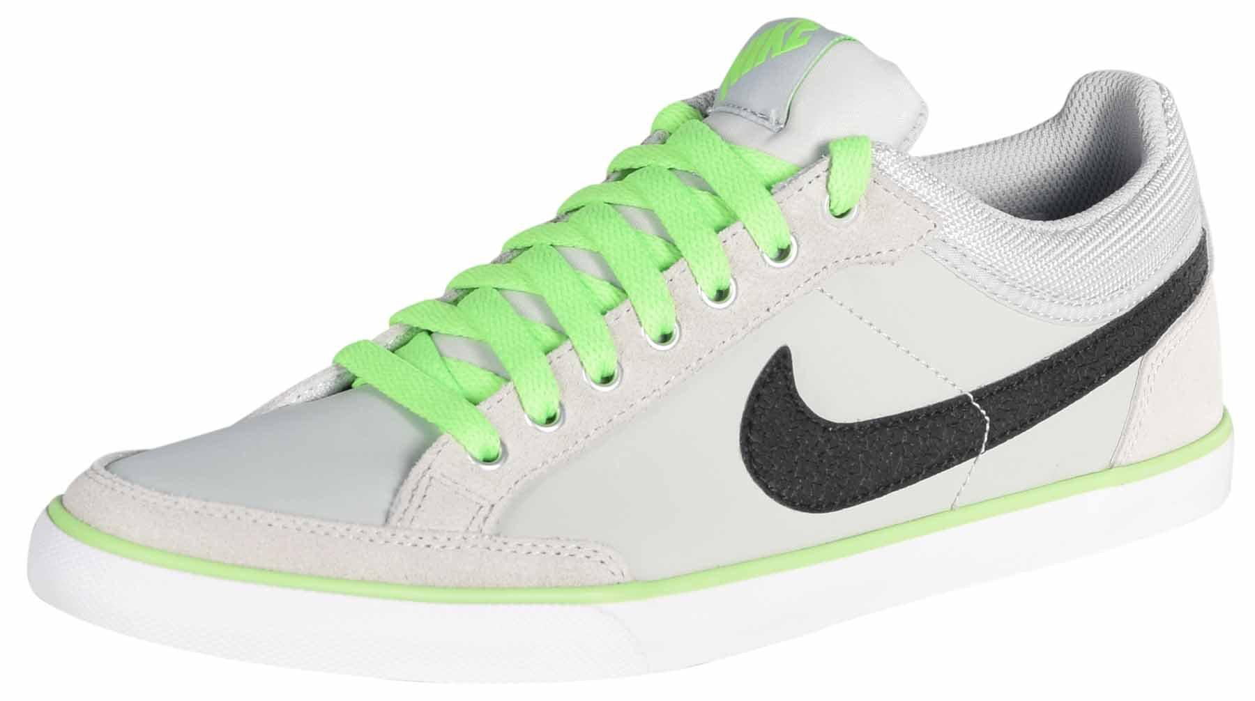 handelaar Uitstekend vleet Nike Men's Capri III Low Leather Running Shoes-Dusty Grey/Black/Flsh Lm/Wht  - Walmart.com