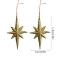 thumbnail image 3 of EazyTech 2 Pack Christmas Tree Ornaments Set 3D Hanging Star Decor for Xmas Tree Home Party Festive Holiday Decorations, Unique Gift Idea, 3 of 6