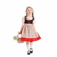 thumbnail image 4 of Edvintorg Dresses for Girls Halloween Costumes Floral Print Square Neck Puff Sleeve A Line Party Dress Kids Clothes Girls Size 4-16, 4 of 9