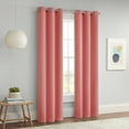 thumbnail image 5 of Eclipse Blackout Curtains, Darrell Thermaweave Grommet 37 in x 54 in Curtain Panel in Coral, Sold as a Single Curtain Panel, 5 of 8