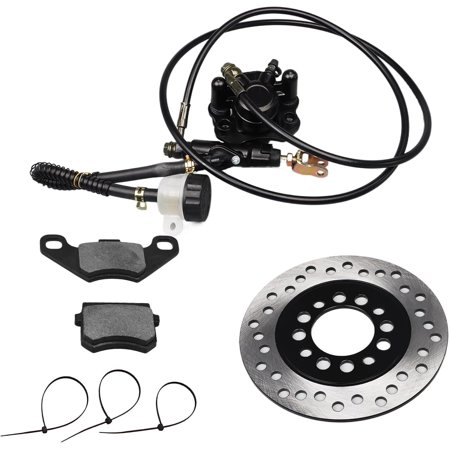 Hydraulic Rear Disc Brake Caliper System Disk Rotor Pads Fit for Dirt Bike Quad Wheel ATV Go-kart 150cc 200cc 250cc