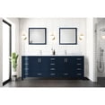 thumbnail image 5 of 84 In. W Navy Blue Bath Vanity With Marble Countertop And 34 Mirrors - Soft Close, 2 Cabinets, 14 Drawers, Stain Scratch Finish & , Interior Open Cabinet Shelf, 5 of 7