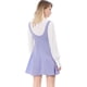 thumbnail image 5 of Vestido Allegra K de San Patricio con Decoración de botones tirantes Acampanado Purpúreo claro S, 5 of 6