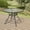 Round-Black, variant on Anmutig Glass Dining Table,40" Outdoor Round Patio Table with Steel Base & 1.7" Umbrella Hole,Black Frame