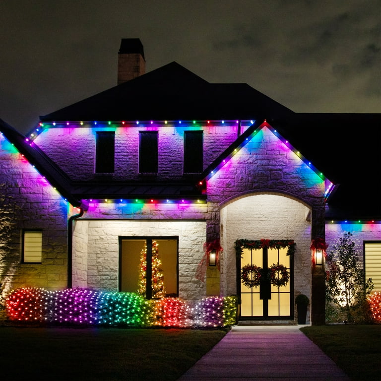 AppLights PERMANENT™ Starter Kit Christmas Light String with 72 LEDs, 100 feet and Millions of Options