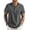 Dark Gray, variant on COOFANDY Men's Linen Henley Shirts Summer Beach Short Sleeve Loose Fit T Shirt Button Up Lightweight Casual Tee