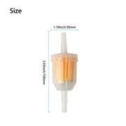 10 Pcs 1/4\ 6mm/8mm Inline Fuel Filter for Small Engine Lawn Garden Mower