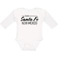 thumbnail image 3 of Inktastic From Santa Fe New Mexico in Black Distressed Text Boys or Girls Long Sleeve Baby Bodysuit, 3 of 5