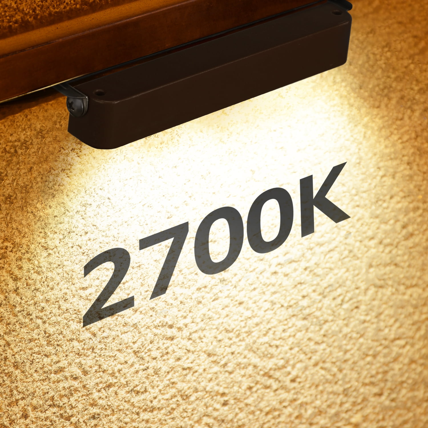 8 Pack 7 Inch LED Rotatable Hardscape Paver Light, Low Voltage Retaining Wall Lights, 2700K Soft White