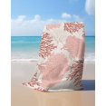 thumbnail image 4 of Red Coastal Beach Towels Oversized Super Absorbent, Vintage Coral Ocean Modern Sea Abstract Lightweight Bath Towel Quick Dry Sets For Bathroom/Pool/Rv Camping/Beach Play/Gym Room/Picnic 23"x47", 4 of 8
