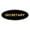 Black Gold, variant on Oval Secretary Sign (Red) - Small 2x5"