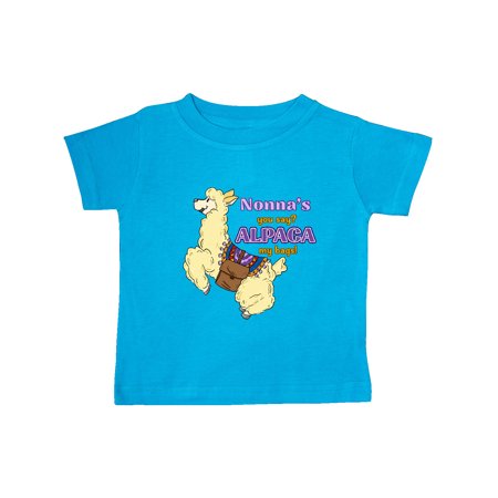 

Inktastic Nonna s You Say ALPACA my Bags with Cute Jumping Alpaca Gift Baby Boy or Baby Girl T-Shirt