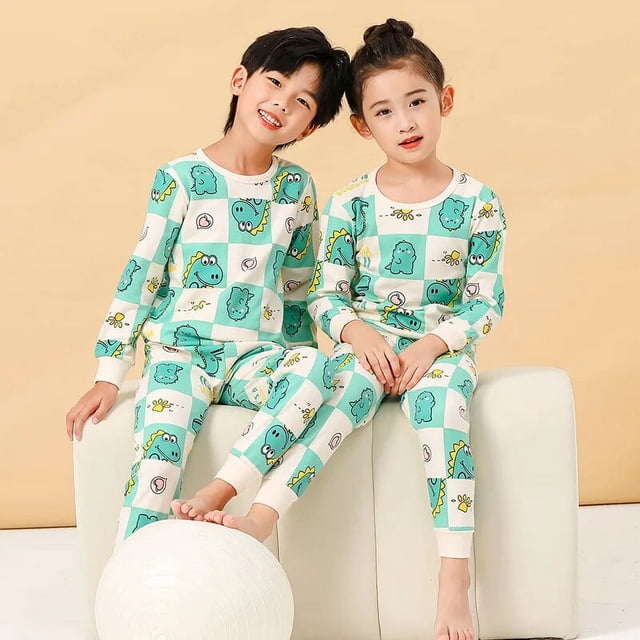 Conjunto de pijamas de dibujos animados para niños y niñas, ropa de dormir de Totoro, traje de dormir de algodón, ropa infantil