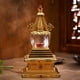 thumbnail image 5 of Inteprter Estatua budista de cristal Natural de aleación, artesanía exquisita y decoración significativa, curación ecológica Decoración del hogar, 5 of 6