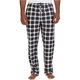 thumbnail image 1 of Pantalones de pijama Nautica de forro polar a cuadros para hombre color negro extragrande, 1 of 2
