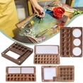 thumbnail image 2 of Paletas de madera en caja vacía Paletas de acuarela portátiles Paletas de acuarela de 8/12/15/16/24 colores Paletas de acuarela de viaje de madera, 2 of 4