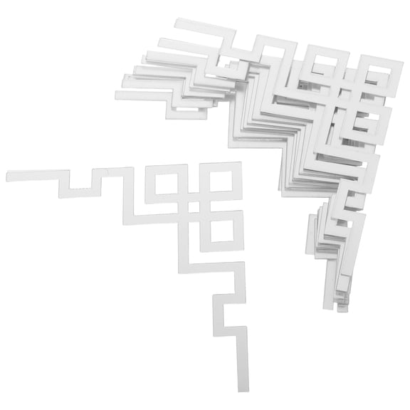 Homoyoyo 12Pcs Peel and Stick Acrylic Mirror Wall Tiles Corner Decoration for Home