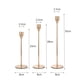 thumbnail image 2 of Candelabros europeos para decoración del hogar - Juego de oro francés [Base delgada], 2 of 2