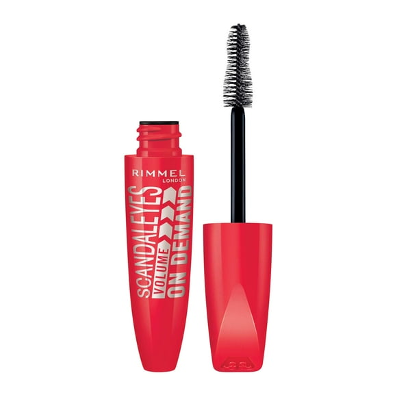 Máscara de pestañas Rimmel Scandaleyes Volume On Demand en 001 Negro, 0.5 onzas