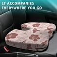 thumbnail image 4 of Premium Floral Pattern Memory Foam Seat Cushion Ergonomic Chair Pad for Office Chair, Car, Airplane & Bleachers Sciatica, Tailbone Hip & Back Pain Relief - Chair Cushion for Long Office Workers., 4 of 5