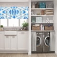 thumbnail image 5 of LALILO Kitchen Curtain Valance Ornamental Watercolor Tile Rod Pocket Window Curtain 52"x 18" Set of 2, 5 of 5