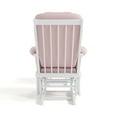 thumbnail image 4 of Storkcraft Tuscany Infant Nursery Glider & Ottoman White with Pink Swirl, 4 of 15