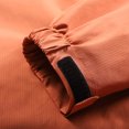 thumbnail image 5 of Men's Letter Print Quarter-Zip Hooded Jacket, Casual Regular Fit Long Sleeve Lightweight Outerwear for Spring & Fall, Daily Fashion Top,Saffron,3XL, 5 of 6