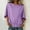 A263 Purple, variant on Xdegoge Short Batwing Sleeve Blouses for Women Cotton Linen Round Neck Summer Tops Casual Elastic Waist Relaxed Fit Shirts Lightweight Breathable Boho Style Tunic Tops for Women